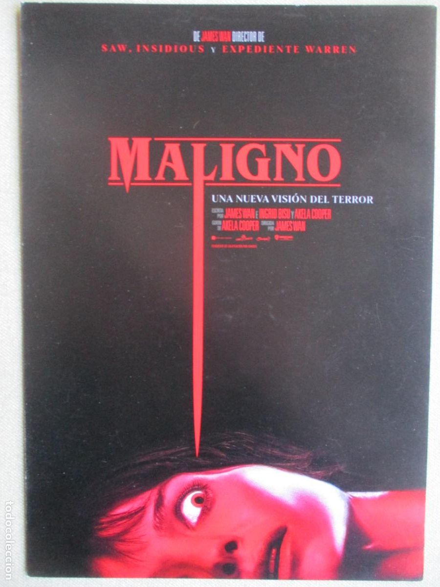 Cine: MALIGNO. GUIA ORIGINAL ESTRENO. PEDIDO MINIMO EN GUIAS 10 EUROS.