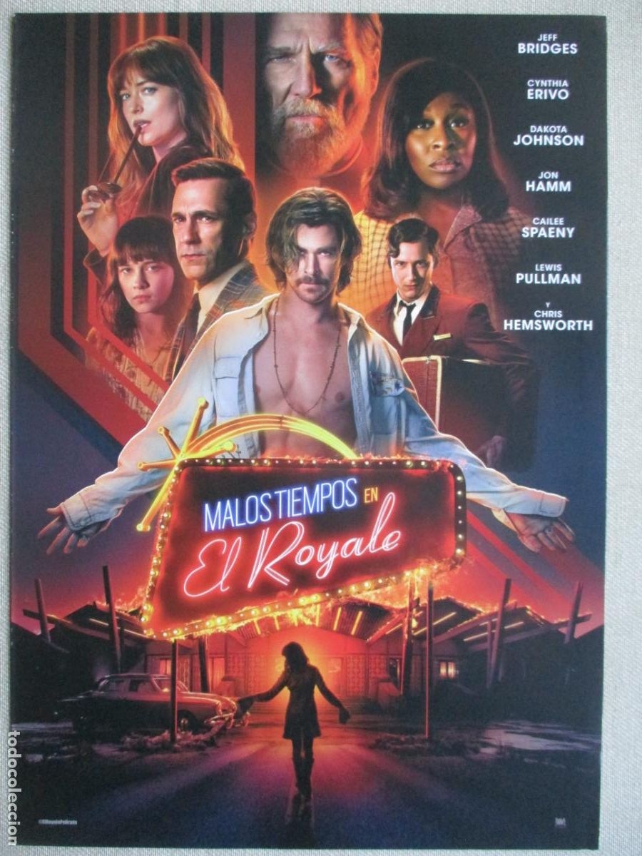 Cine: MALOS TIEMPOS EN EL ROYALE. GUIA ORIGINAL ESTRENO. PEDIDO MINIMO EN GUIAS 10 EUROS.