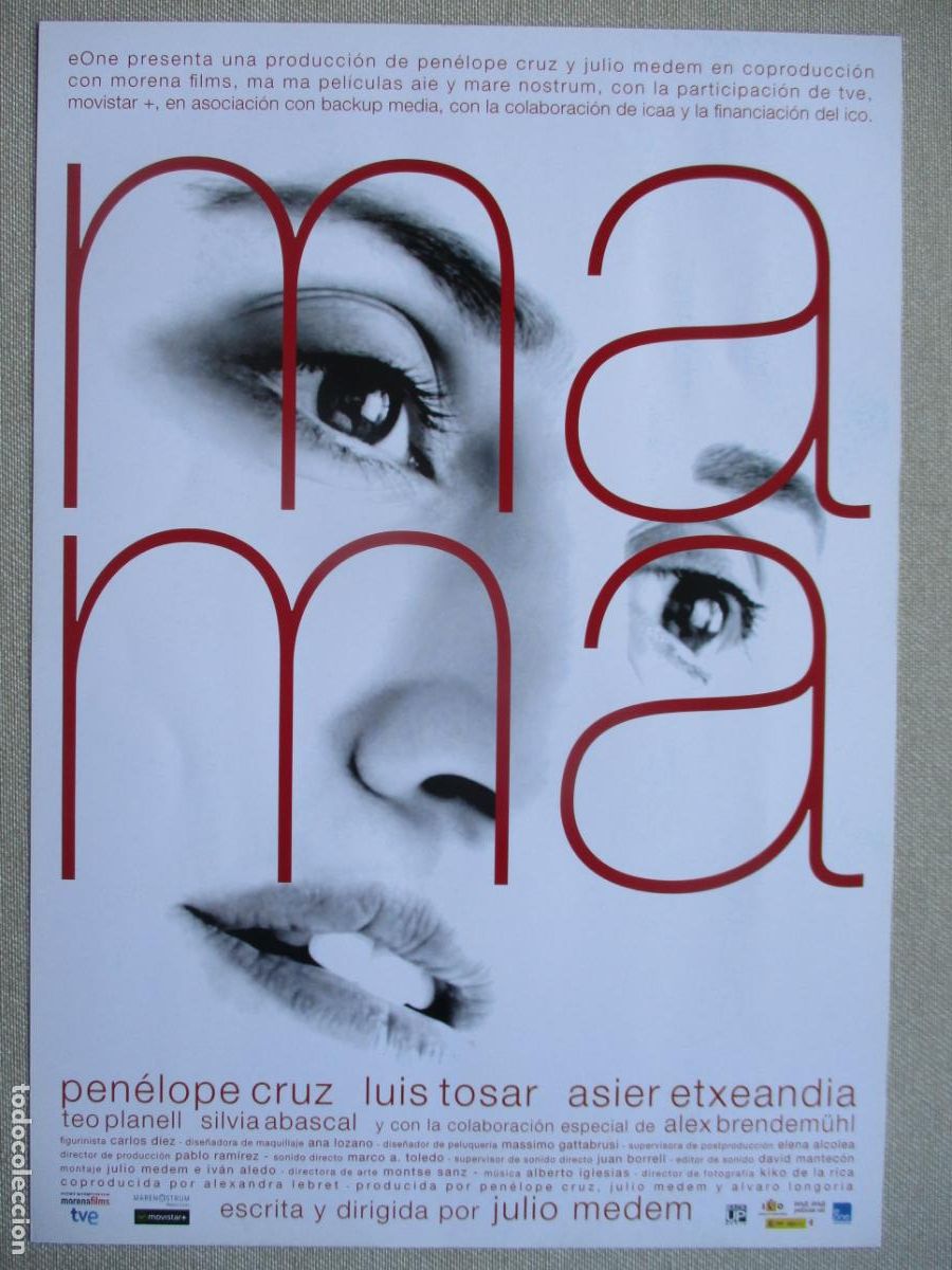 Cine: MAMA. GUIA ORIGINAL ESTRENO. PEDIDO MINIMO EN GUIAS 10 EUROS.