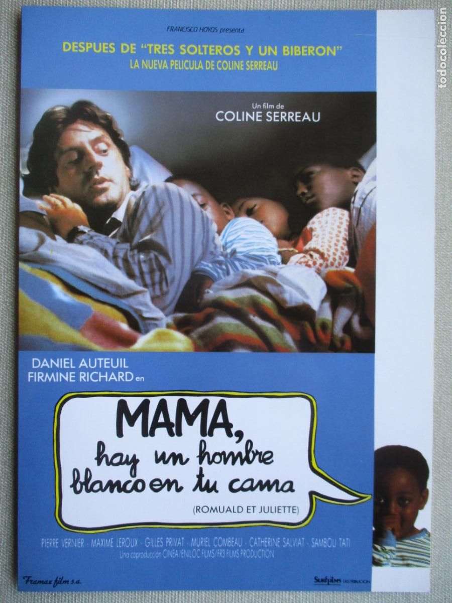 Cine: MAMA, HAY UN HOMBRE BLANCO EN TU CAMA. GUIA ORIGINAL ESTRENO. PEDIDO MINIMO EN GUIAS 10 EUROS.