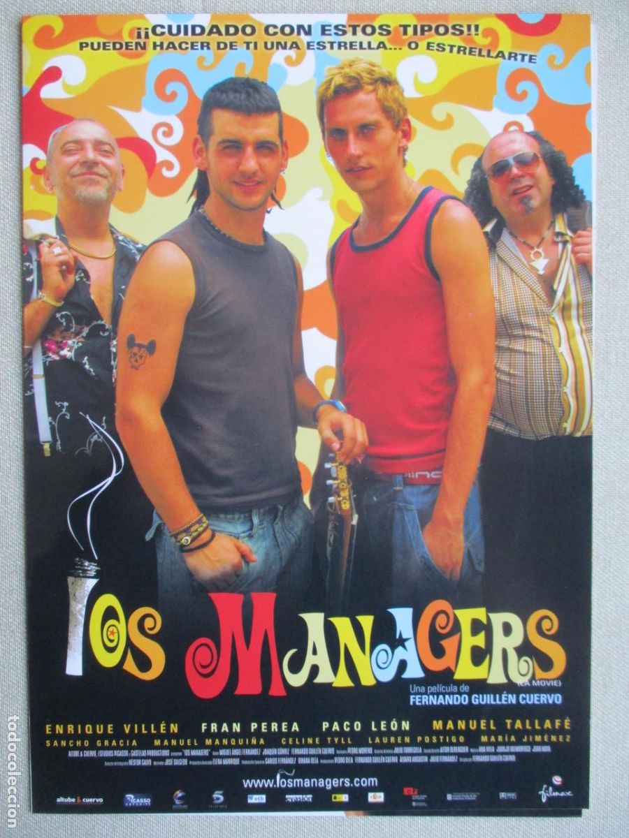 Kino: LOS MANAGERS. GUIA ORIGINAL ESTRENO. PEDIDO MINIMO EN GUIAS 10 EUROS.