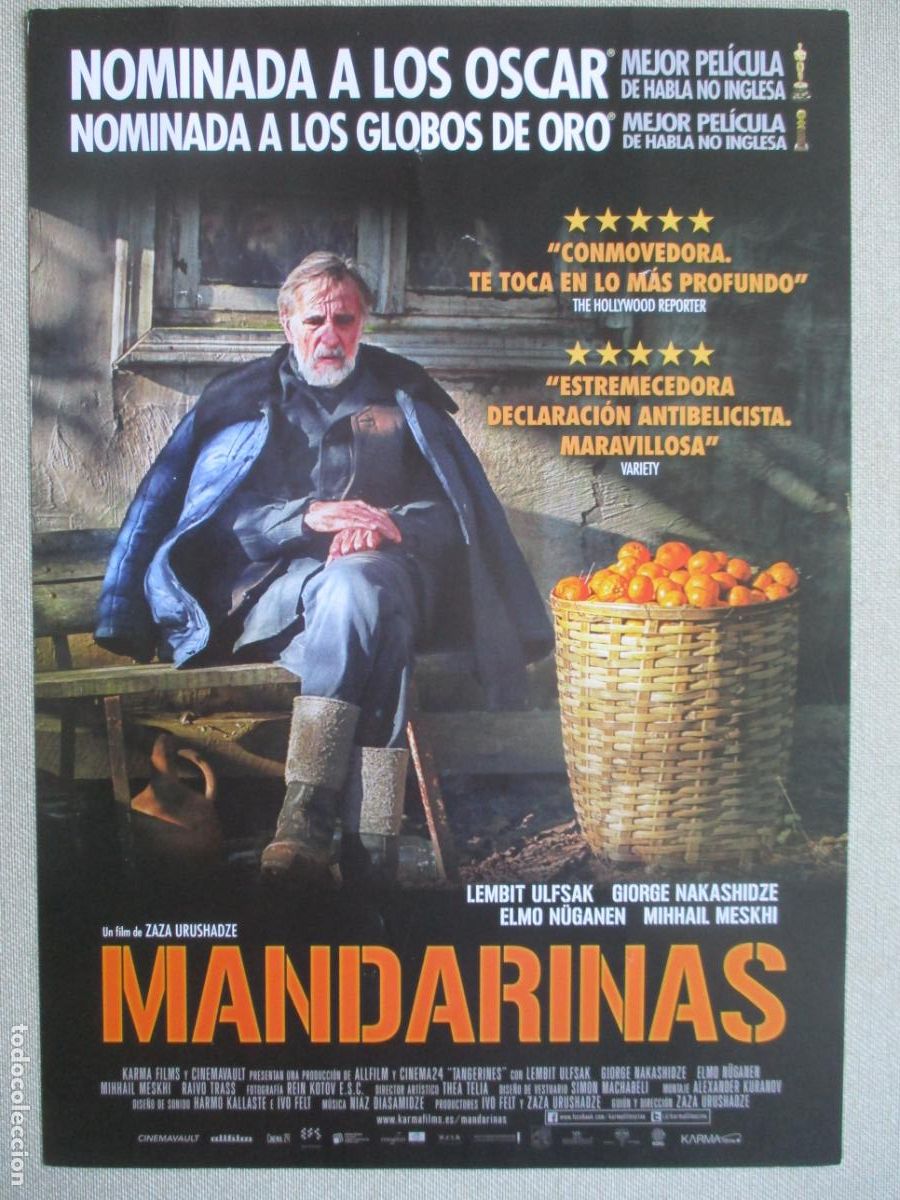Kino: MANDARINAS. GUIA ORIGINAL ESTRENO. PEDIDO MINIMO EN GUIAS 10 EUROS.