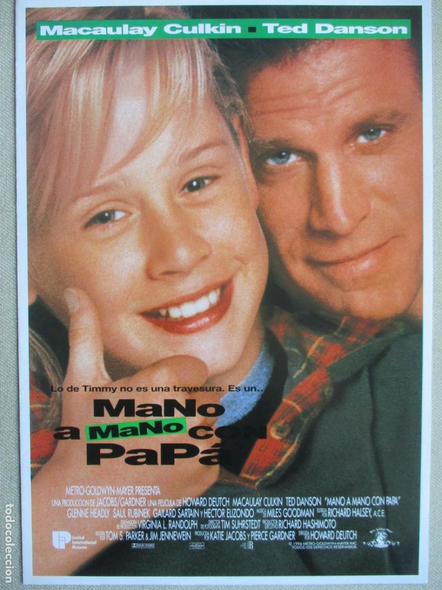 Kino: MANO A MANO CON PAPA. GUIA ORIGINAL ESTRENO. PEDIDO MINIMO EN GUIAS 10 EUROS.