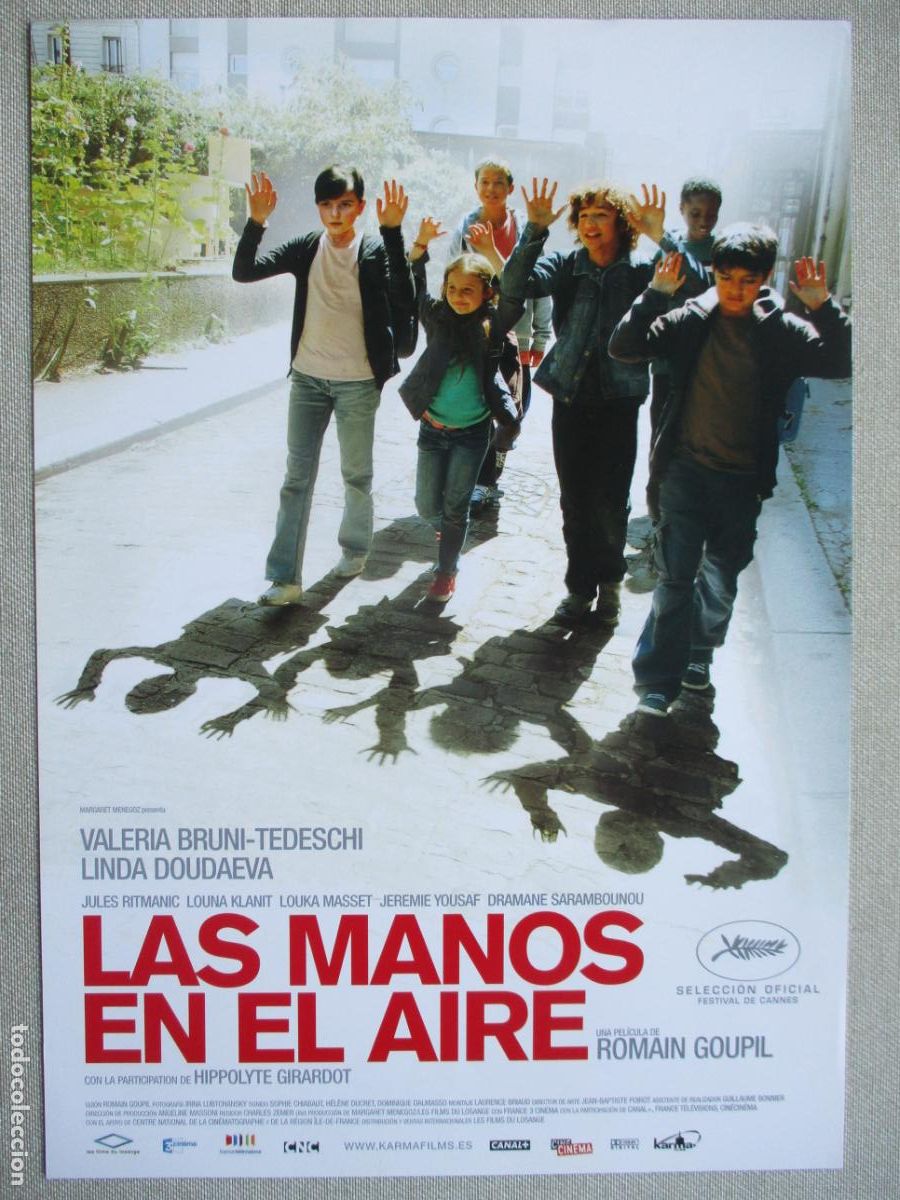 Kino: LAS MANOS EN EL AIRE. GUIA ORIGINAL ESTRENO. PEDIDO MINIMO EN GUIAS 10 EUROS.