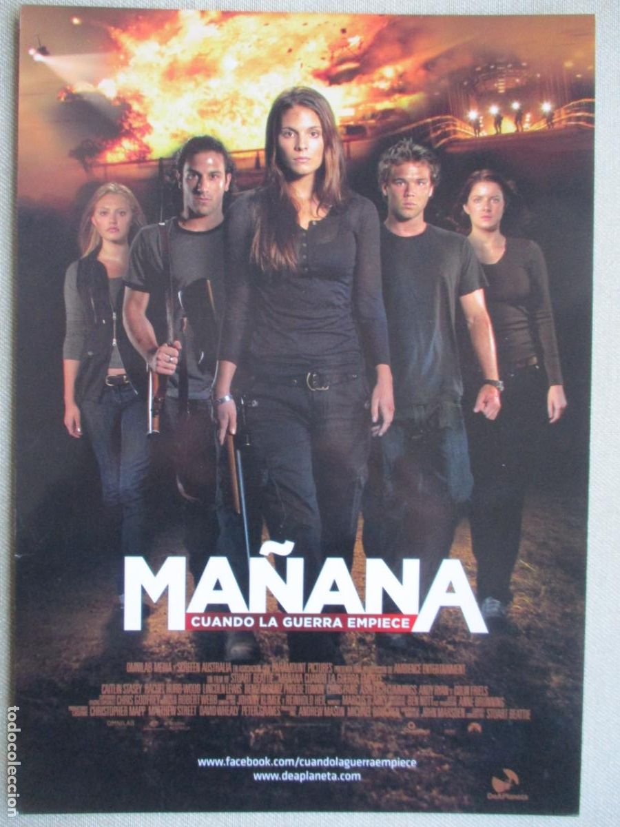 Kino: MA&Ntilde;ANA CUANDO LA GUERRA EMPIECE. GUIA ORIGINAL ESTRENO. PEDIDO MINIMO EN GUIAS 10 EUROS.