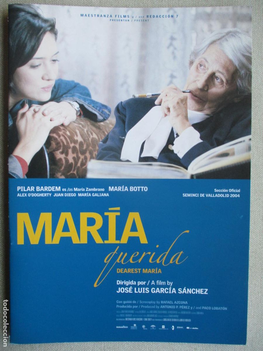 Kino: MARIA QUERIDA. GUIA ORIGINAL ESTRENO. PEDIDO MINIMO EN GUIAS 10 EUROS.