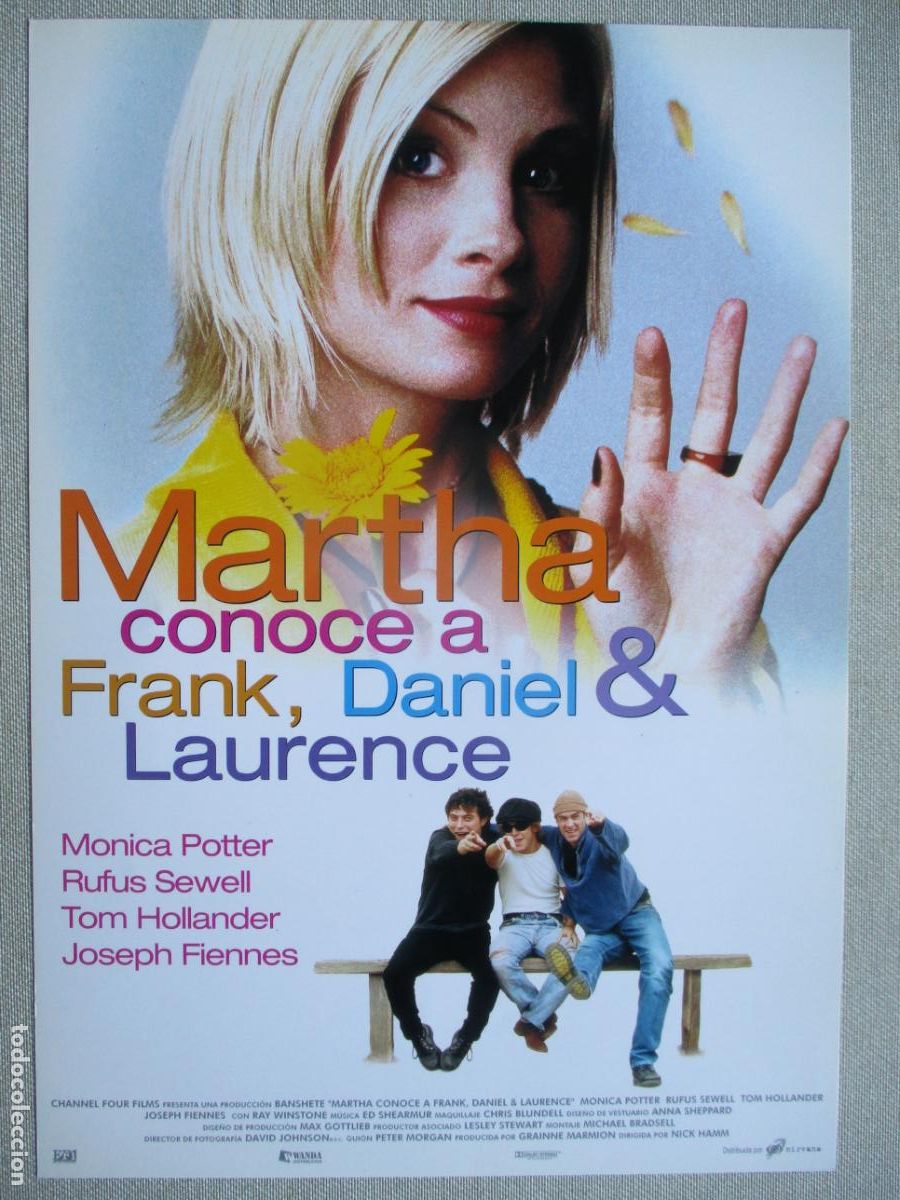 Cinema: MARTHA CONOCE A FRANK, DANIEL & LAURENCE. GUIA ORIGINAL ESTRENO. PEDIDO MINIMO EN GUIAS 10 EUROS.