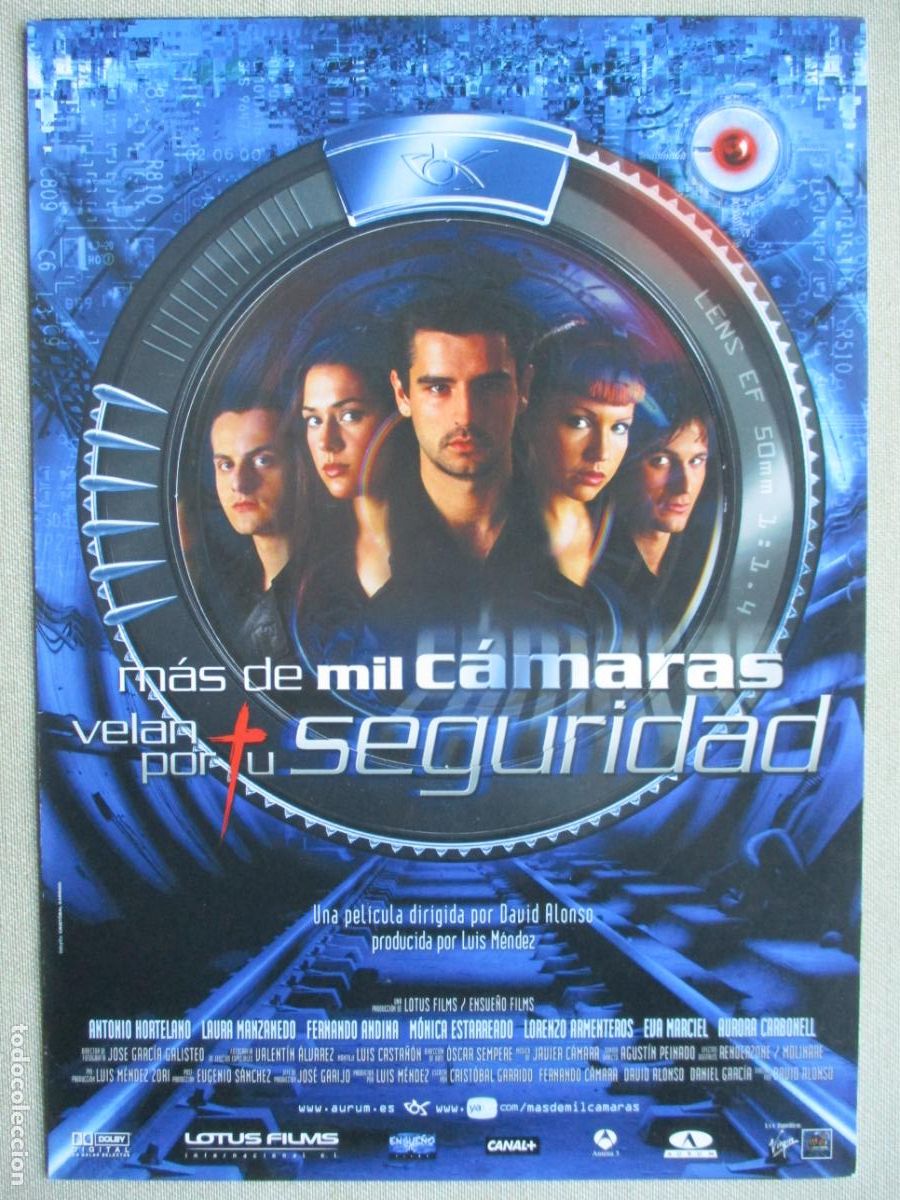 Cinema: MAS DE MIL CAMARAS VELAN POR TU SEGURIDAD. GUIA ORIGINAL ESTRENO. PEDIDO MINIMO EN GUIAS 10 EUROS.