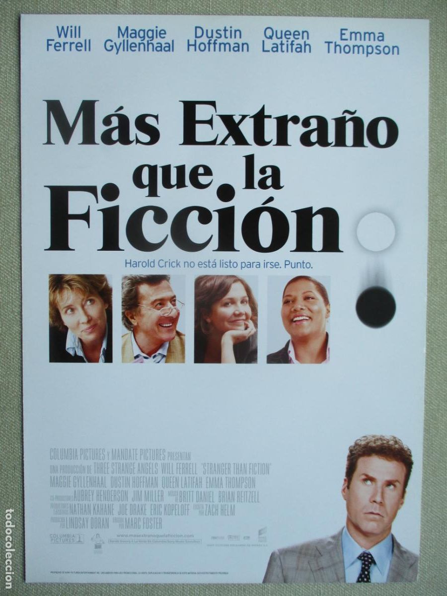 Cinema: MAS EXTRA&Ntilde;O QUE LA FICCION. GUIA ORIGINAL ESTRENO. PEDIDO MINIMO EN GUIAS 10 EUROS.
