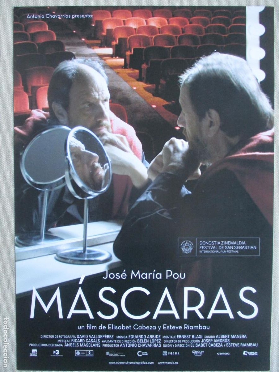 Cinema: MASCARAS. GUIA ORIGINAL ESTRENO. PEDIDO MINIMO EN GUIAS 10 EUROS.