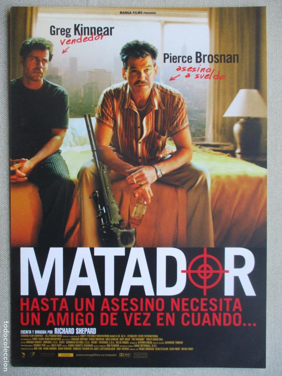 Cinema: MATADOR. GUIA ORIGINAL ESTRENO. PEDIDO MINIMO EN GUIAS 10 EUROS.