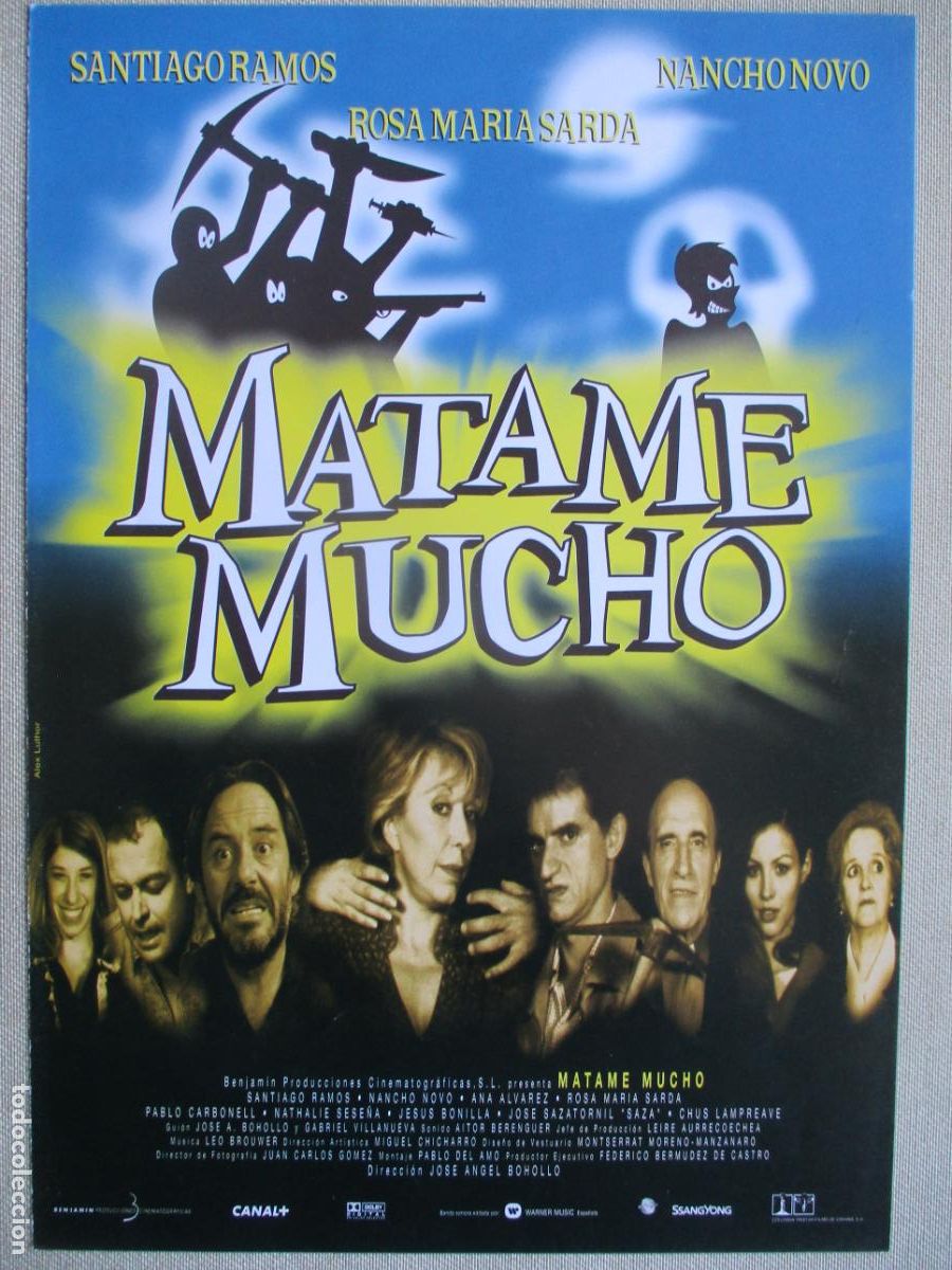 Cinema: MATAME MUCHO. GUIA ORIGINAL ESTRENO. PEDIDO MINIMO EN GUIAS 10 EUROS.