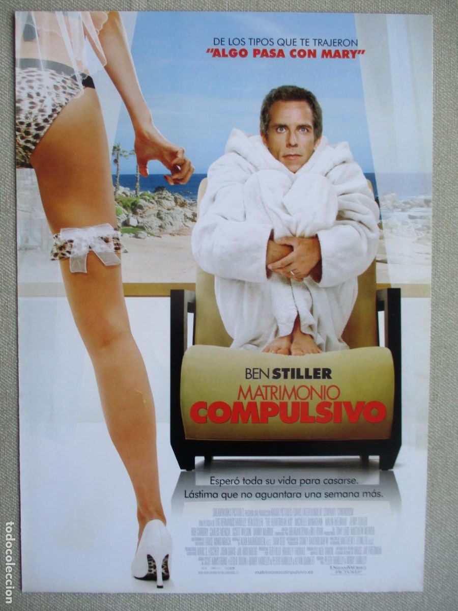 Cinema: MATRIMONIO COMPULSIVO. GUIA ORIGINAL ESTRENO. PEDIDO MINIMO EN GUIAS 10 EUROS.