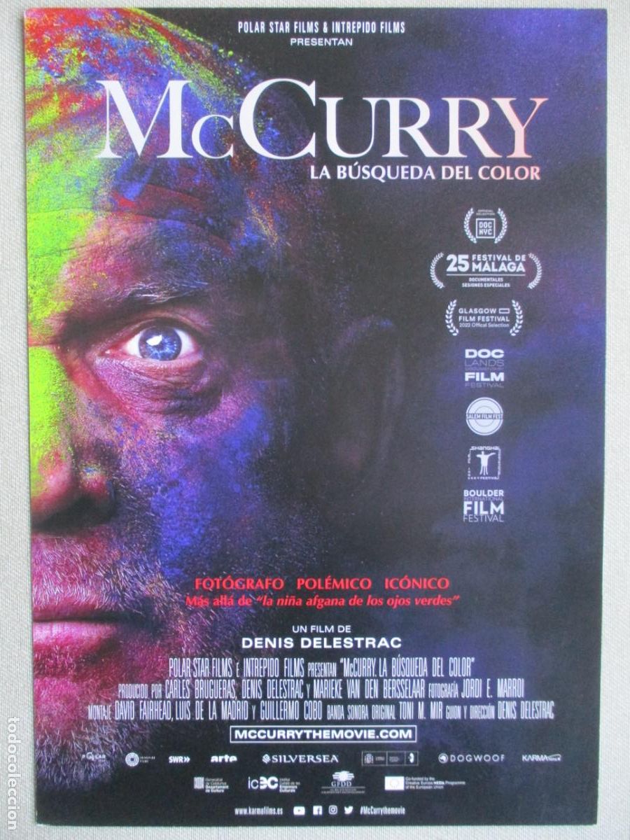 Cinema: McCURRY LA BUSQUEDA DEL COLOR. GUIA ORIGINAL ESTRENO. PEDIDO MINIMO EN GUIAS 10 EUROS.