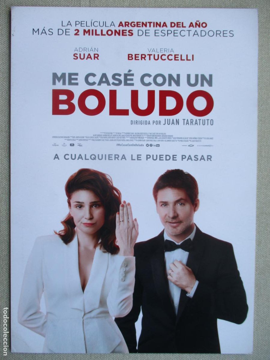 Cinema: ME CASE CON UN BOLUDO. GUIA ORIGINAL ESTRENO. PEDIDO MINIMO EN GUIAS 10 EUROS.