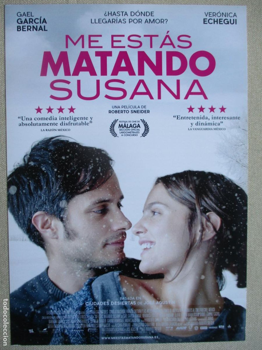 Cinema: ME ESTAS MATANDO SUSANA. GUIA ORIGINAL ESTRENO. PEDIDO MINIMO EN GUIAS 10 EUROS.