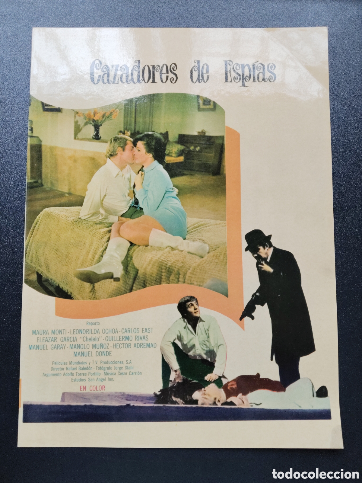 Cinema: CAZADORES DE ESPIAS - MAURA MONTI - PAPEL PLASTIFICADO - GUIA DE CINE ORIGINAL CA60