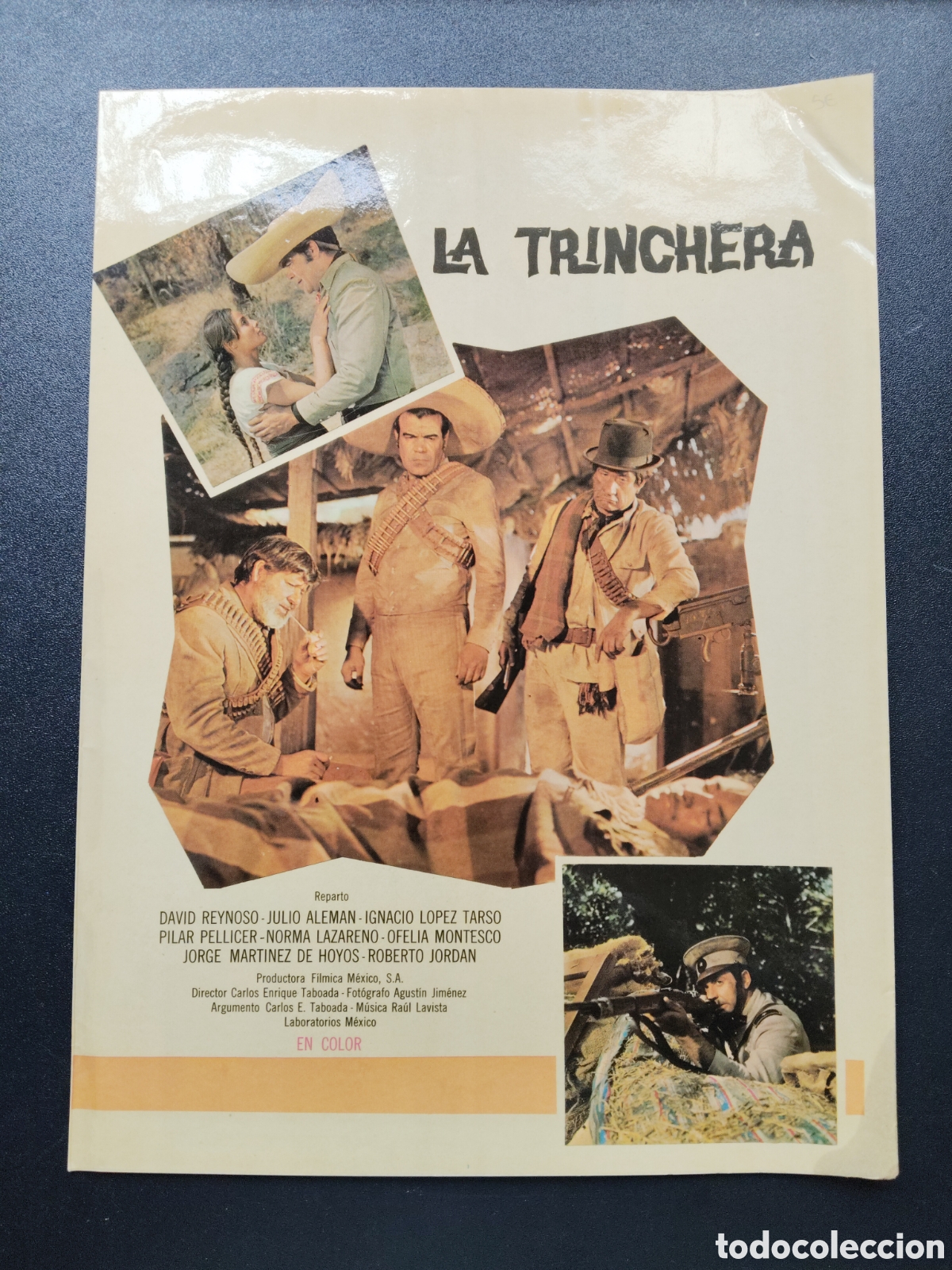 Cinema: LA TRINCHERA - DAVID REINOSO Y JULIO ALEMAN - PAPEL PLASTIFICADO - GUIA DE CINE ORIGINAL CA60