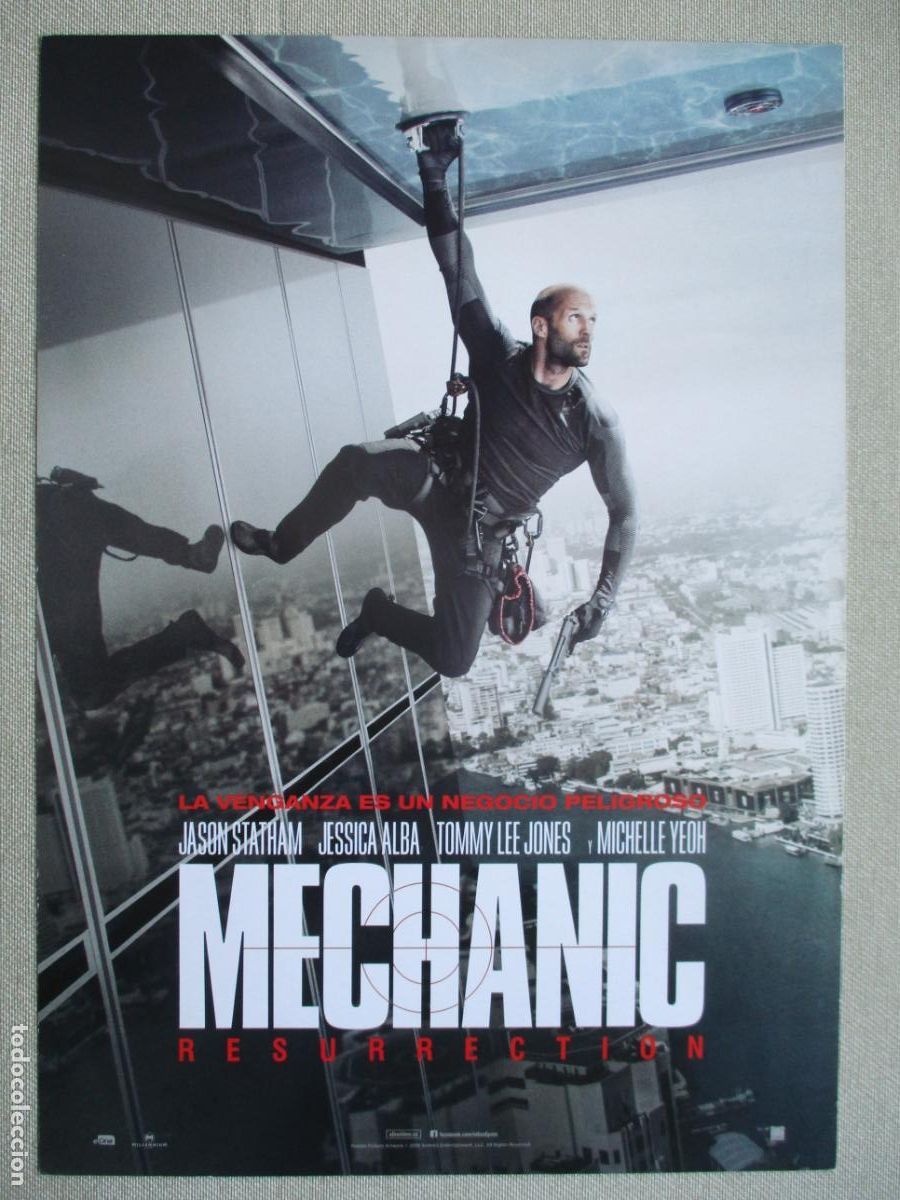 Cinema: MECHANIC RESURRECTION. GUIA ORIGINAL ESTRENO. PEDIDO MINIMO EN GUIAS 10 EUROS.
