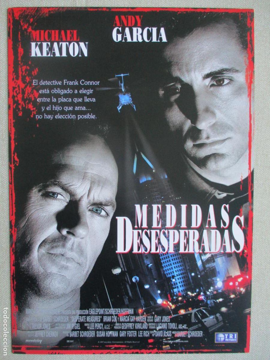 Cinema: MEDIDAS DESESPERADAS. GUIA ORIGINAL ESTRENO. PEDIDO MINIMO EN GUIAS 10 EUROS.
