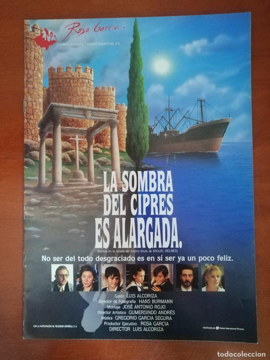 Cinema: G6693 LA SOMBRA DEL CIPRES ES ALARGADA-LIBRO 8 PAGINAS