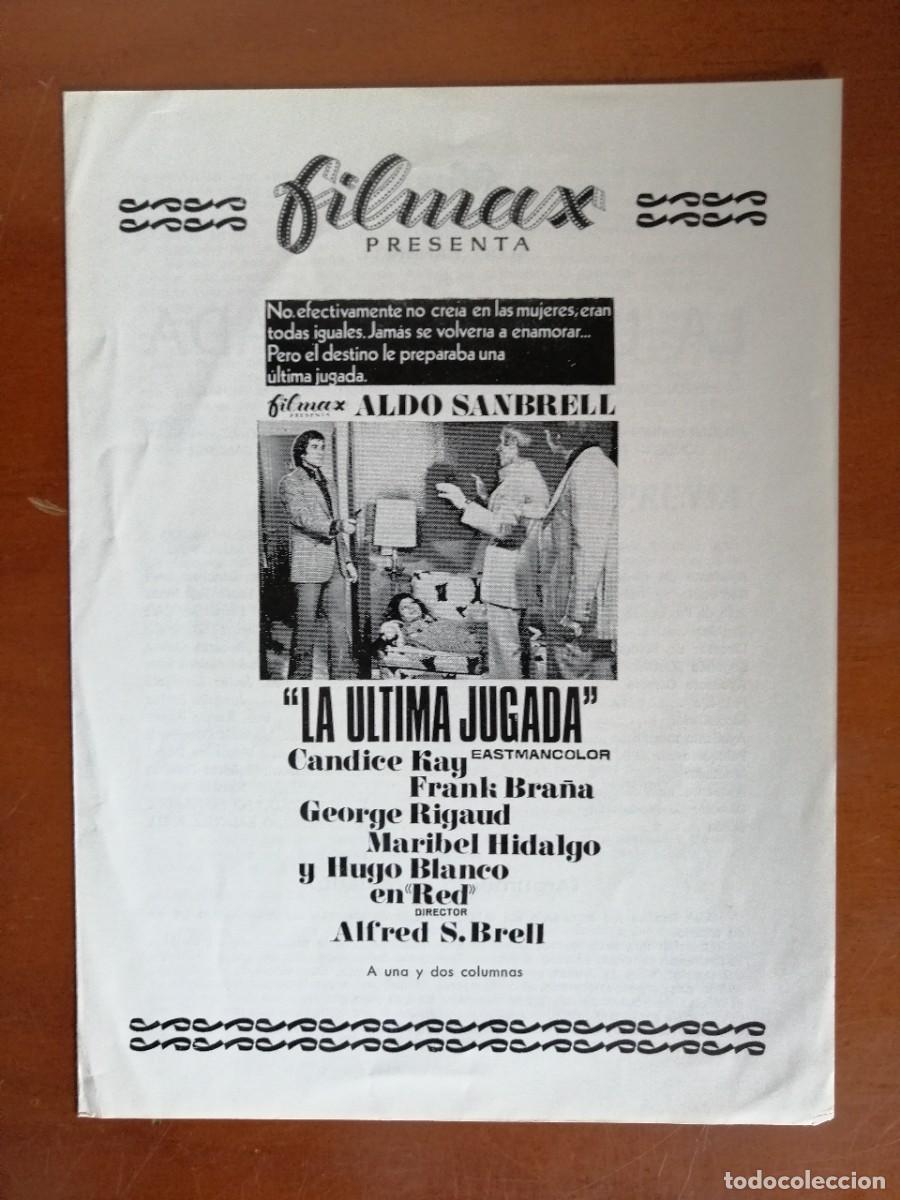 Cinema: G6758 LA ULTIMA JUGADA-DOBLE