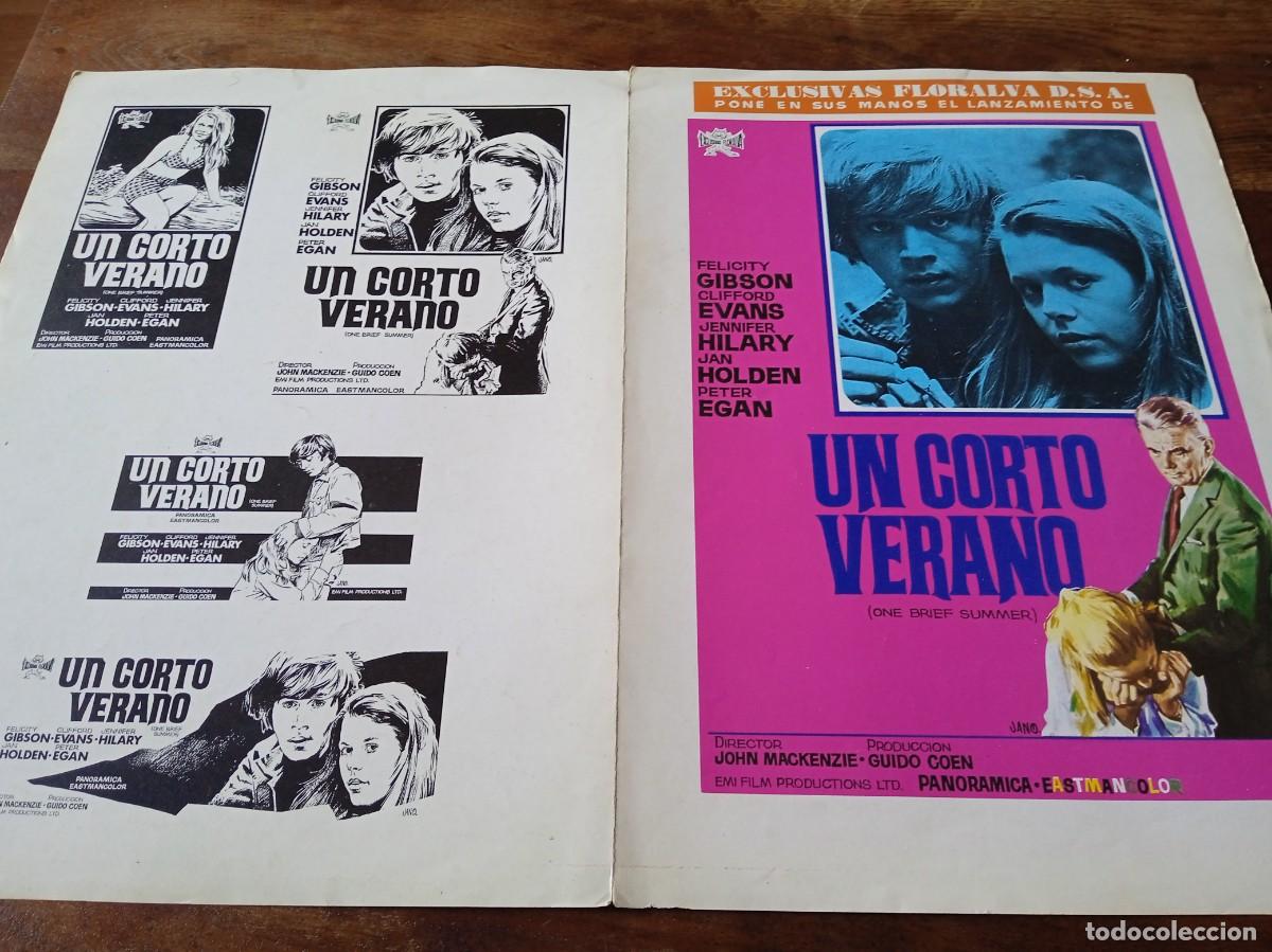 Kino: Un corto verano - Felicity Gibson, Clifford Evans,Jennifer Hilary - Guia original Floralva 1971 Jano
