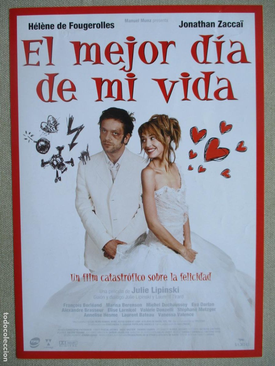 Cinema: EL MEJOR DIA DE MI VIDA. GUIA ORIGINAL ESTRENO. PEDIDO MINIMO EN GUIAS 10 EUROS.