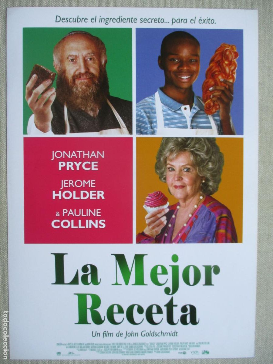 Cinema: LA MEJOR RECETA. GUIA ORIGINAL ESTRENO. PEDIDO MINIMO EN GUIAS 10 EUROS.
