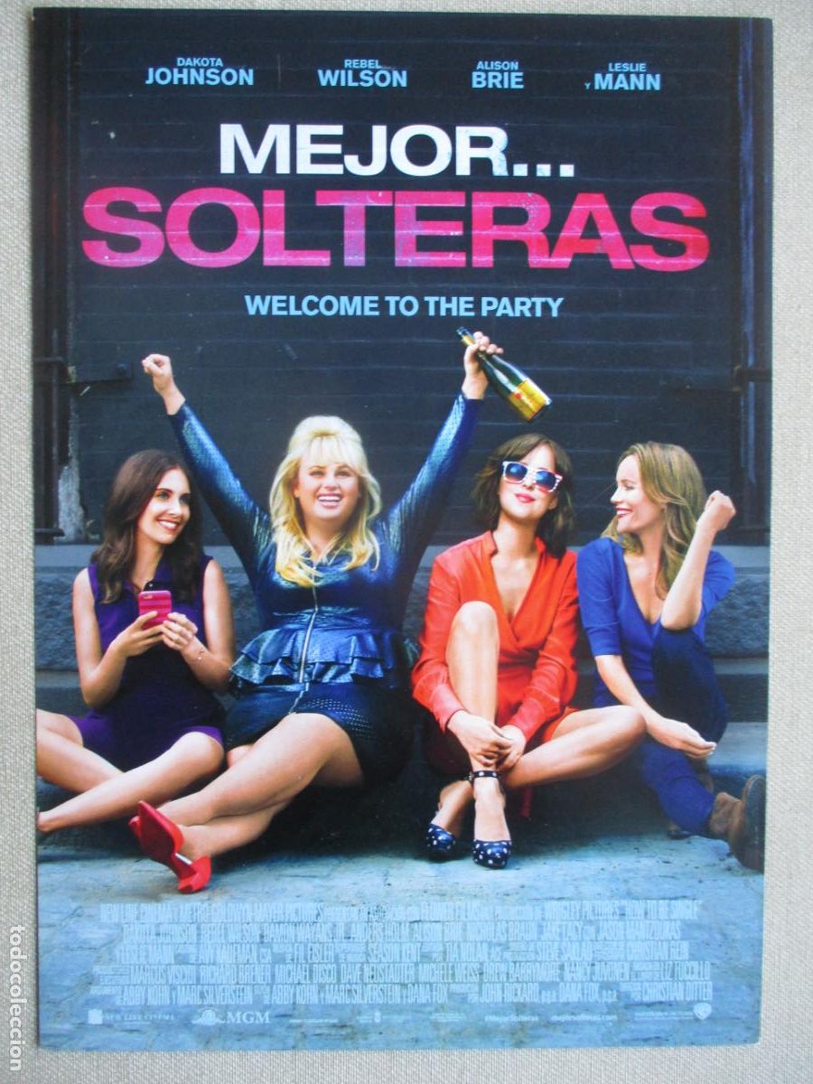 Cinema: MEJOR...SOLTERAS. GUIA ORIGINAL ESTRENO. PEDIDO MINIMO EN GUIAS 10 EUROS.