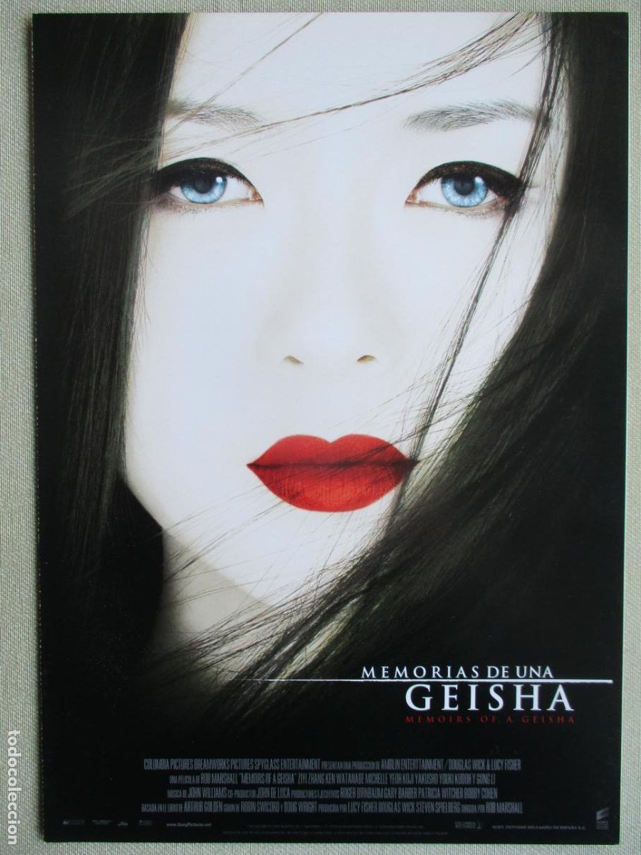 Cinema: MEMORIAS DE UNA GEISHA. GUIA ORIGINAL ESTRENO. PEDIDO MINIMO EN GUIAS 10 EUROS.
