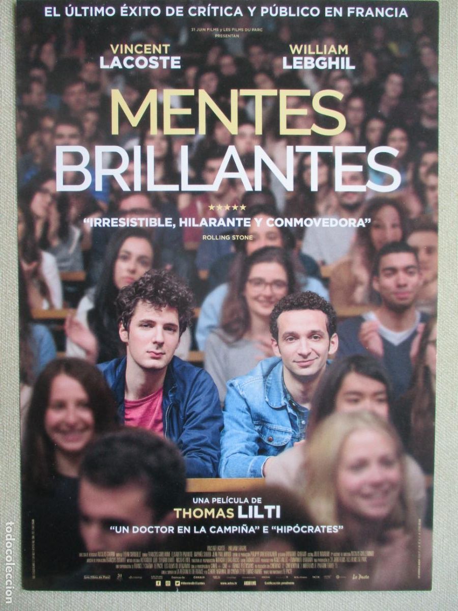 Cinema: MENTES BRILLANTES. GUIA ORIGINAL ESTRENO. PEDIDO MINIMO EN GUIAS 10 EUROS.