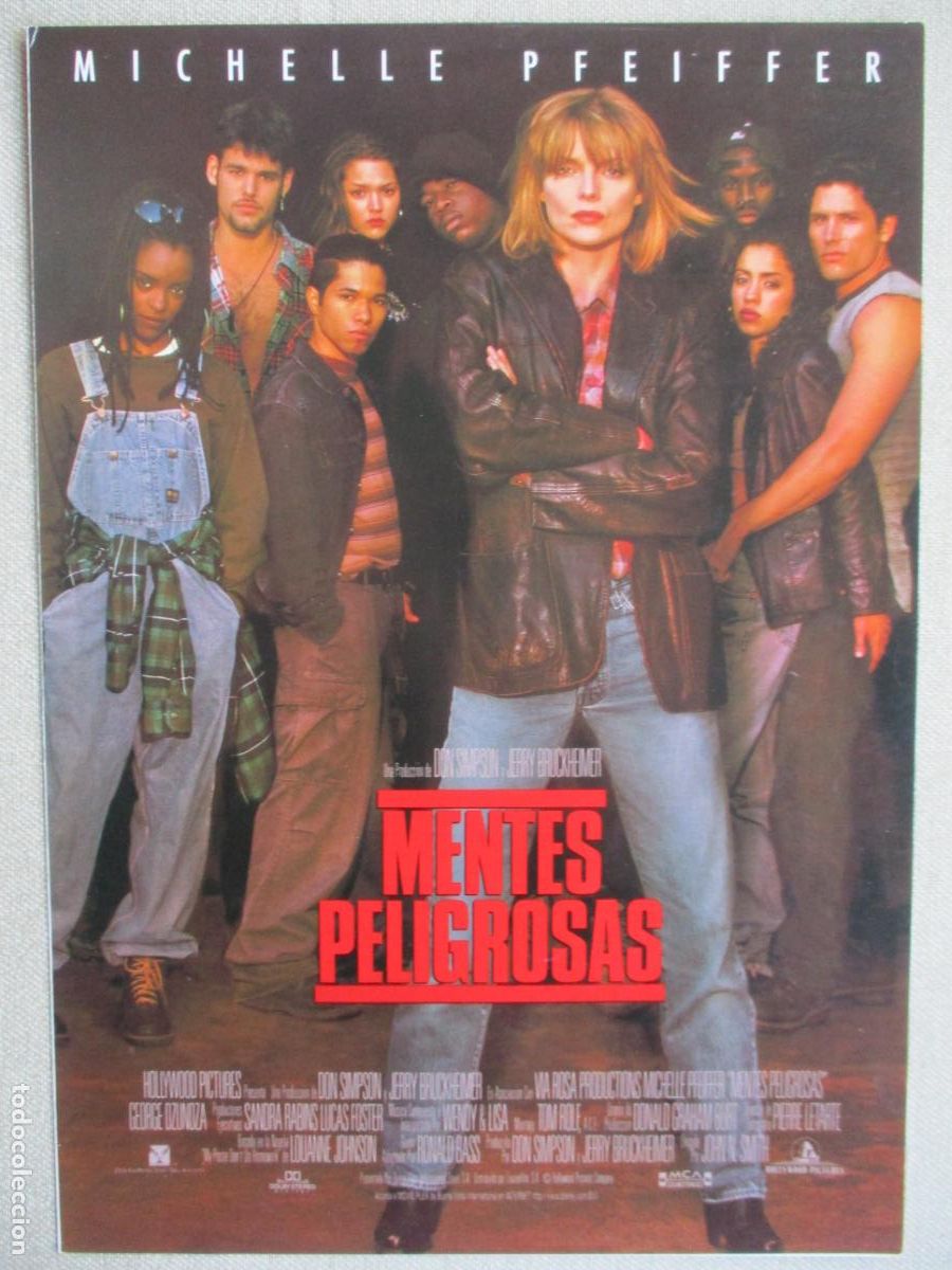 Cinema: MENTES PELIGROSAS. GUIA ORIGINAL ESTRENO. PEDIDO MINIMO EN GUIAS 10 EUROS.