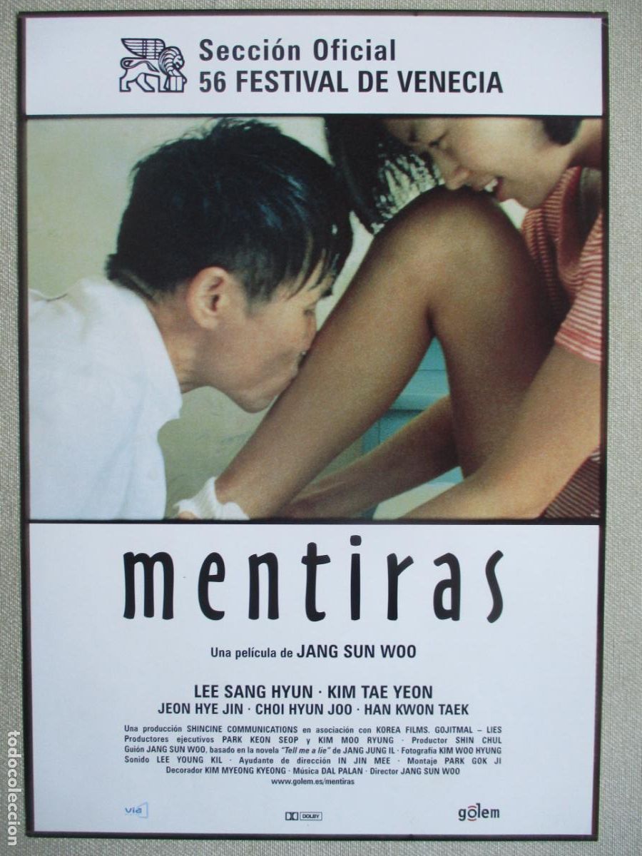 Cinema: MENTIRAS. GUIA ORIGINAL ESTRENO. PEDIDO MINIMO EN GUIAS 10 EUROS.
