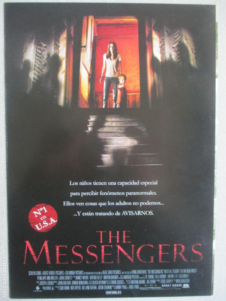 Cinema: THE MESSENGERS. GUIA ORIGINAL ESTRENO. PEDIDO MINIMO EN GUIAS 10 EUROS.