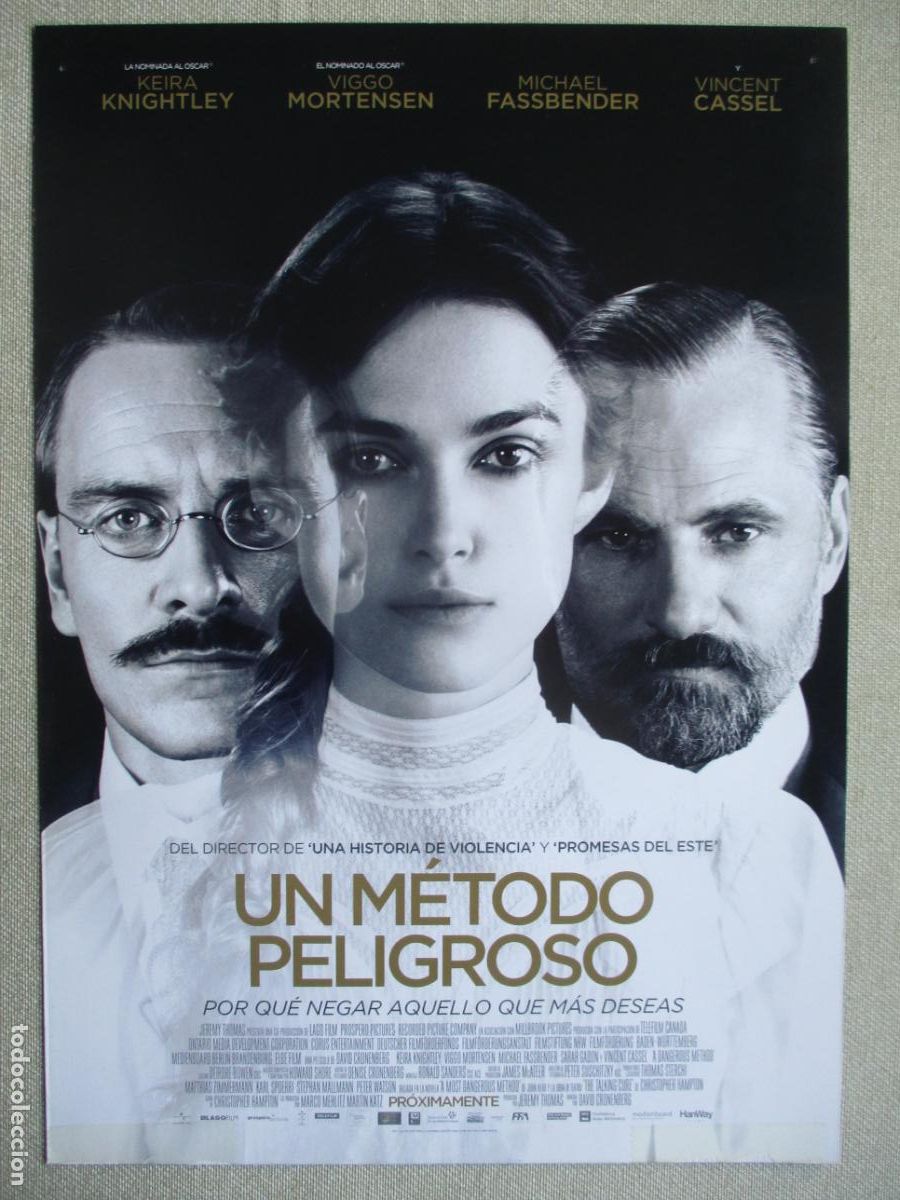 Cinema: UN METODO PELIGROSO. GUIA ORIGINAL ESTRENO. PEDIDO MINIMO EN GUIAS 10 EUROS.