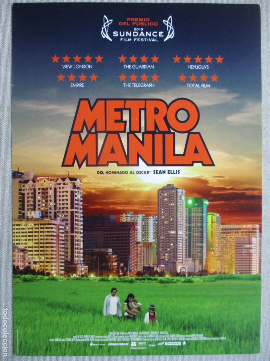 Cinema: METRO MANILA. GUIA ORIGINAL ESTRENO. PEDIDO MINIMO EN GUIAS 10 EUROS.