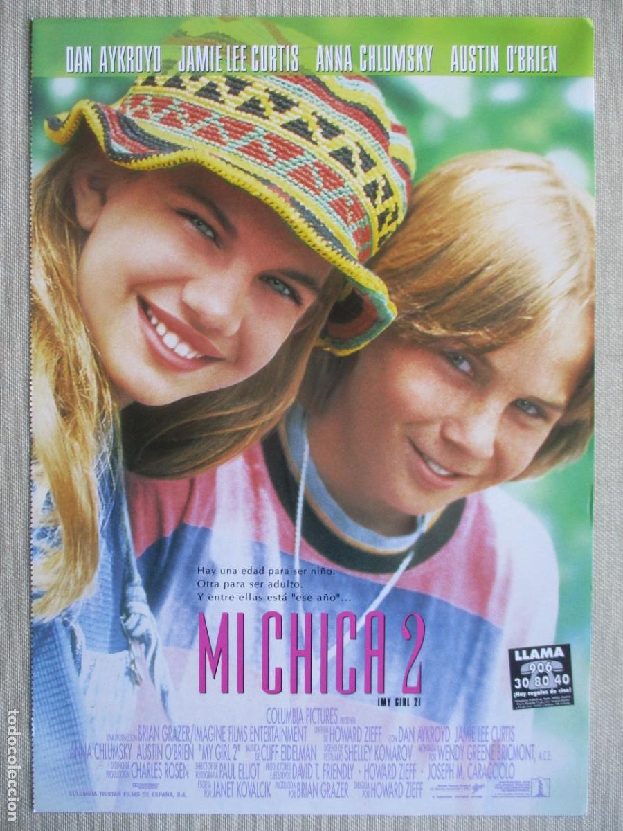 Cinema: MI CHICA 2. GUIA ORIGINAL ESTRENO. PEDIDO MINIMO EN GUIAS 10 EUROS.