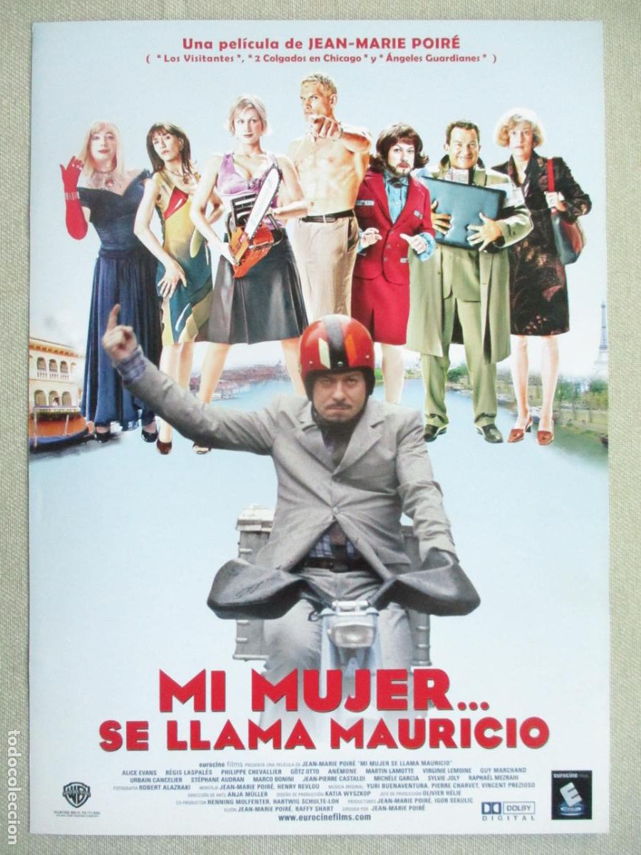 Cinema: MI MUJER SE LLAMA MAURICIO. GUIA ORIGINAL ESTRENO. PEDIDO MINIMO EN GUIAS 10 EUROS.