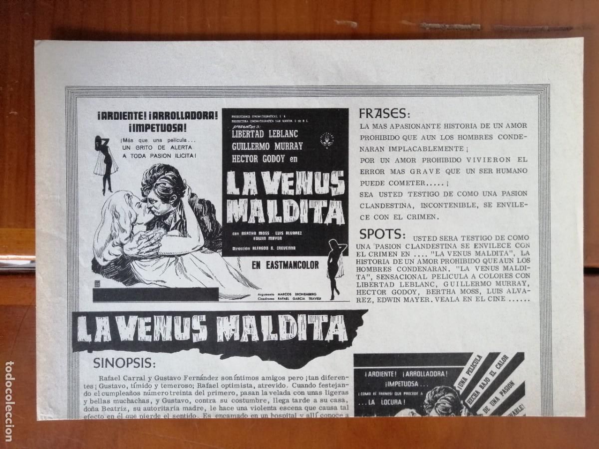 Kino: G6800 LA VENUS MALDITA-PLEGADO DOBLE