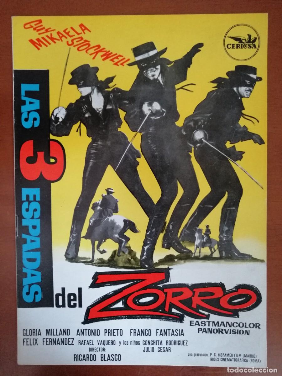 Kino: G6908 LAS 3 ESPADAS DEL ZORRO-LIBRO 8 PAGINAS