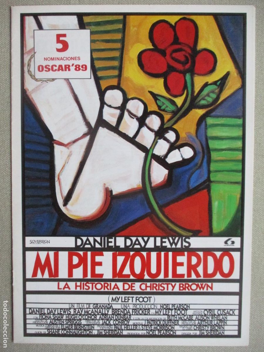 Cinema: MI PIE IZQUIERDO. GUIA ORIGINAL ESTRENO. PEDIDO MINIMO EN GUIAS 10 EUROS.