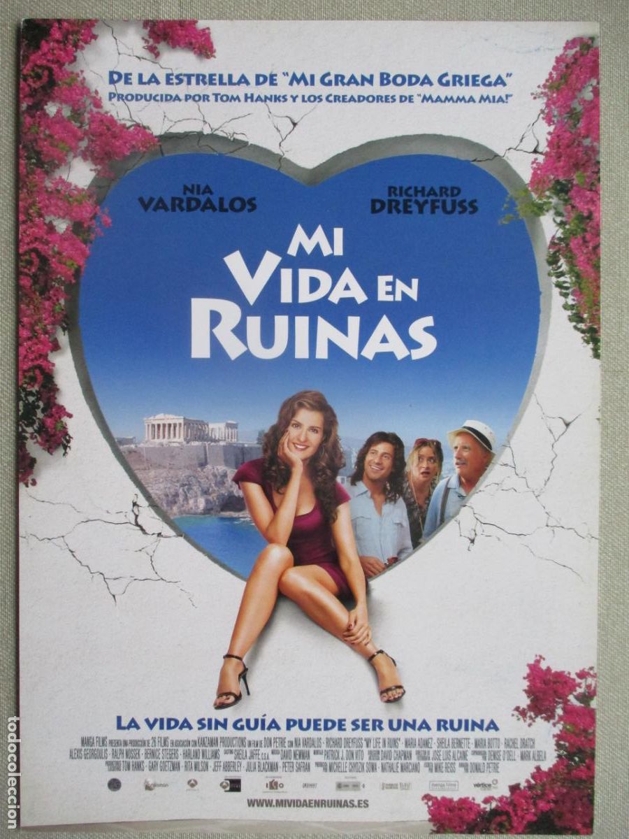 Cinema: MI VIDA EN RUINAS. GUIA ORIGINAL ESTRENO. PEDIDO MINIMO EN GUIAS 10 EUROS.