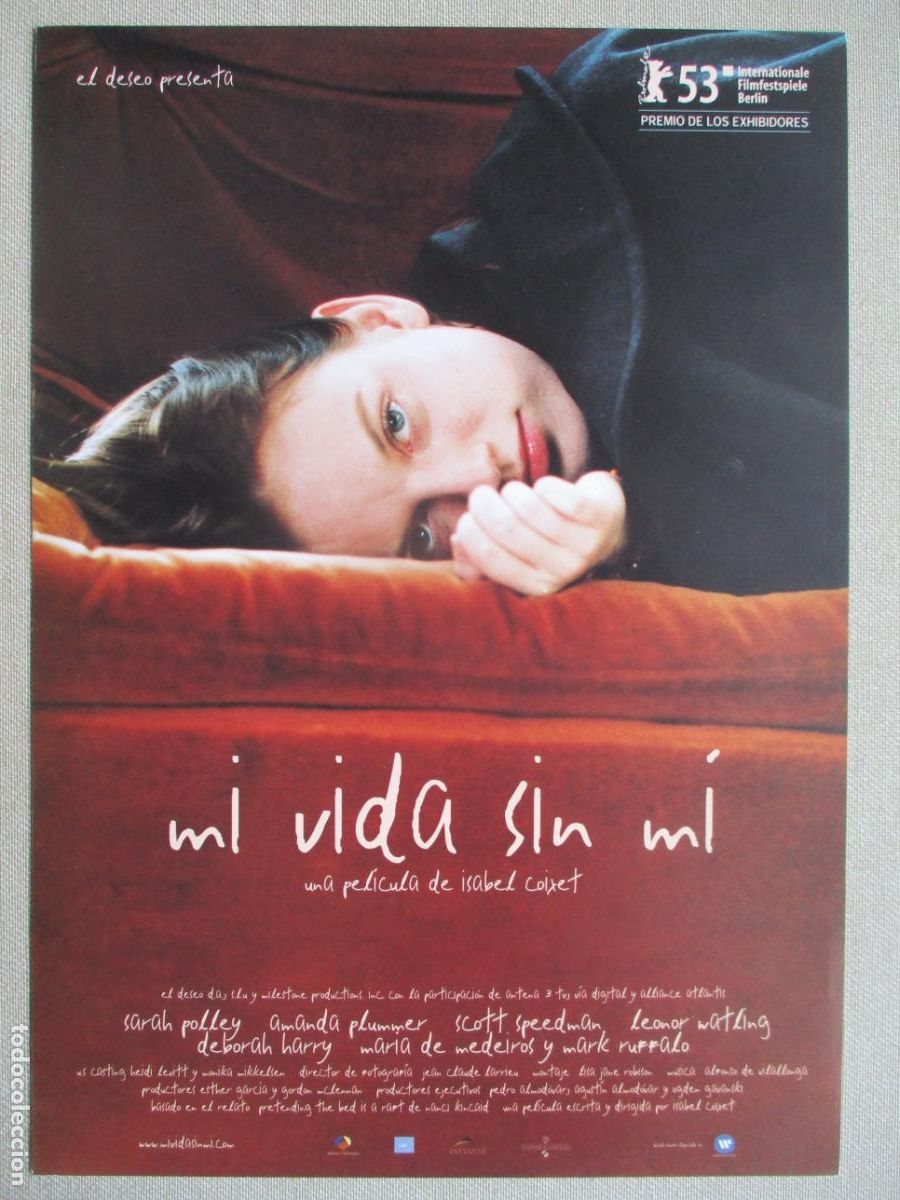 Cinema: MI VIDA SIN TI. GUIA ORIGINAL ESTRENO. PEDIDO MINIMO EN GUIAS 10 EUROS.