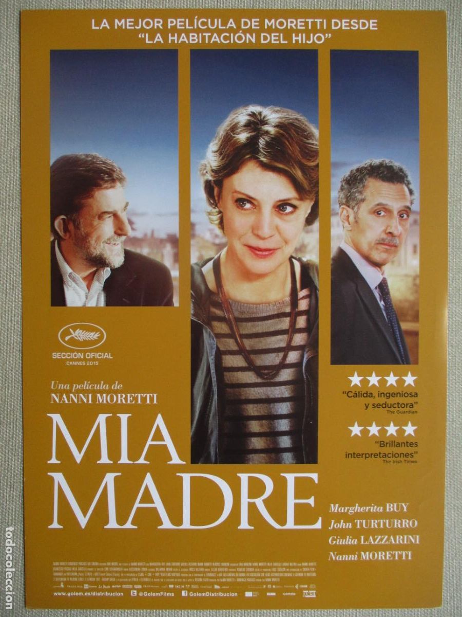 Cinema: MIA MADRE. GUIA ORIGINAL ESTRENO. PEDIDO MINIMO EN GUIAS 10 EUROS.