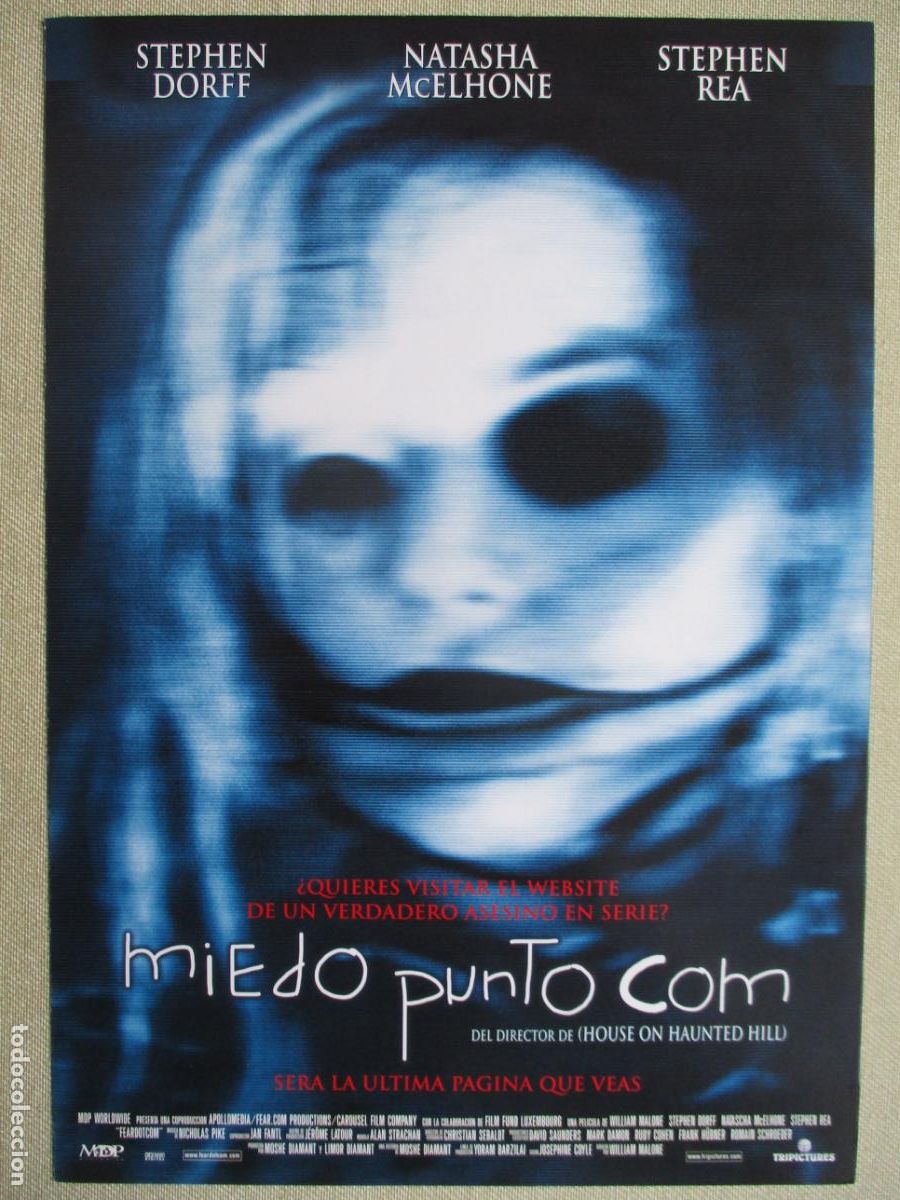 Cinema: MIEDO PUNTO COM. GUIA ORIGINAL ESTRENO. PEDIDO MINIMO EN GUIAS 10 EUROS.