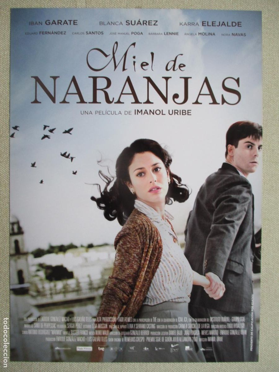Cinema: MIEL DE NARANJAS. GUIA ORIGINAL ESTRENO. PEDIDO MINIMO EN GUIAS 10 EUROS.