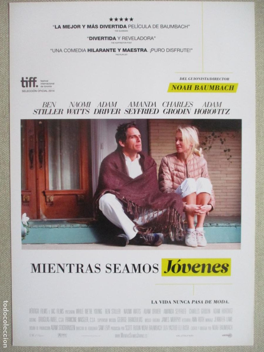 Cinema: MIENTRAS SEAMOS JOVENES. GUIA ORIGINAL ESTRENO. PEDIDO MINIMO EN GUIAS 10 EUROS.