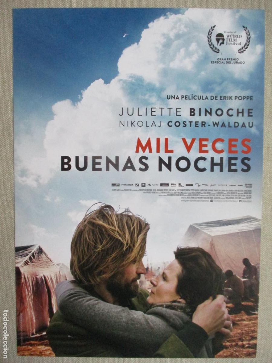 Cinema: MIL VECES BUENAS NOCHES. GUIA ORIGINAL ESTRENO. PEDIDO MINIMO EN GUIAS 10 EUROS.