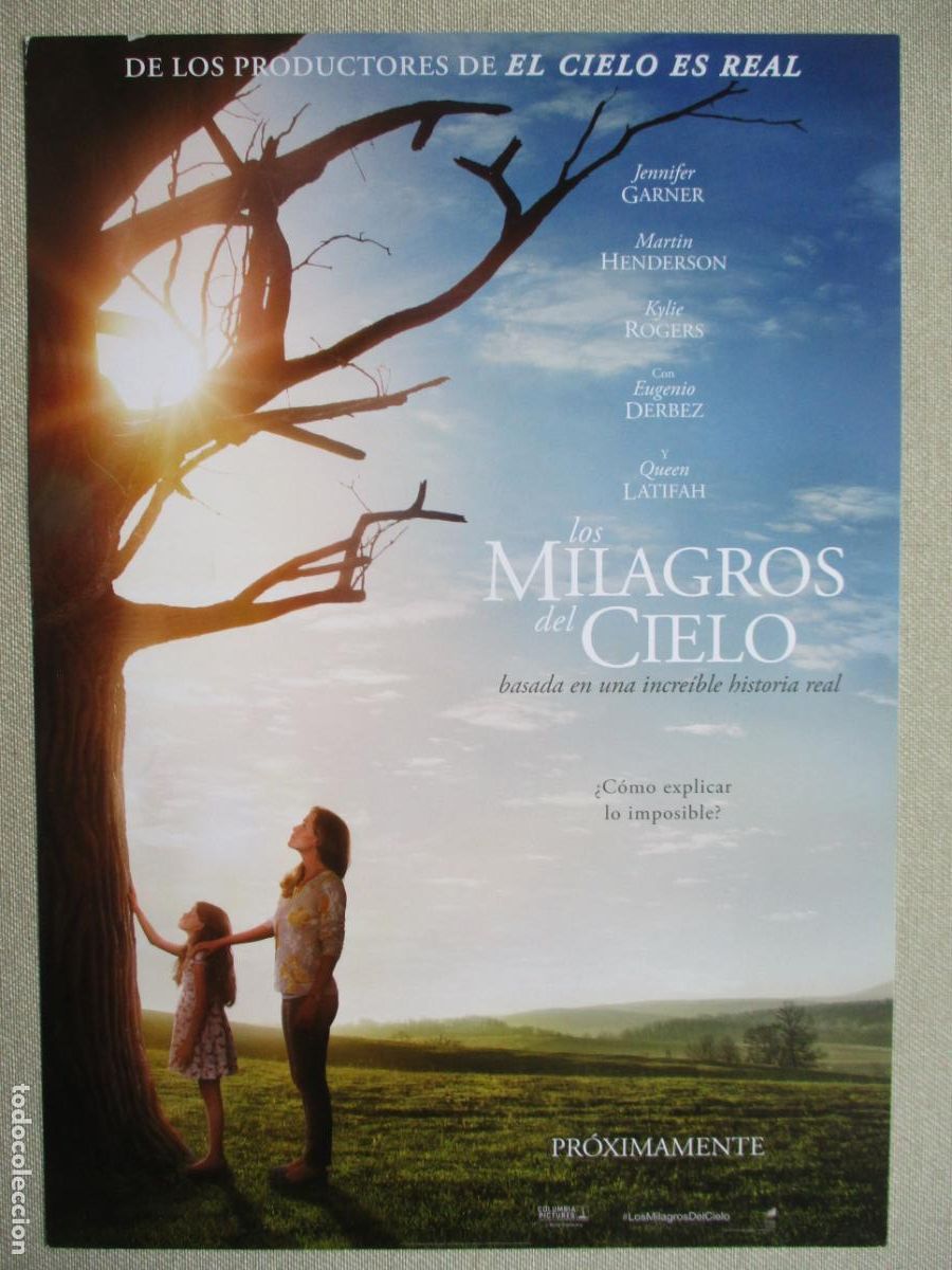 Cinema: LOS MILAGROS DEL CIELO. GUIA ORIGINAL ESTRENO. PEDIDO MINIMO EN GUIAS 10 EUROS.